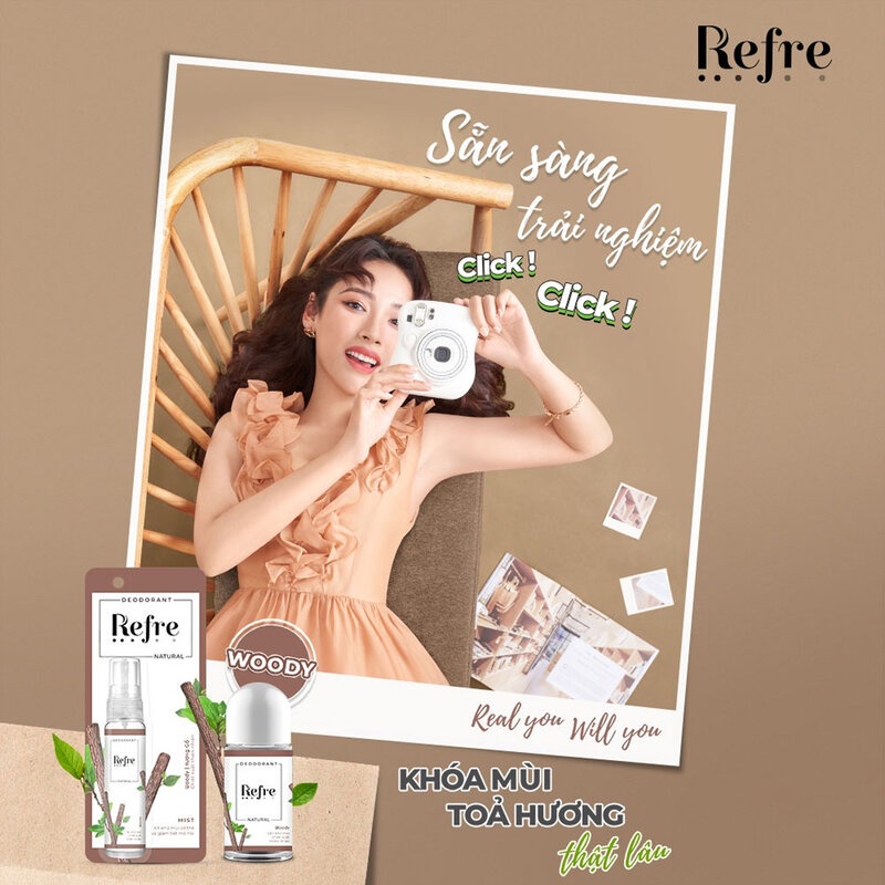 Lăn Khử Mùi Refre Natural 40ml Hasaki sản phẩm chính hãng