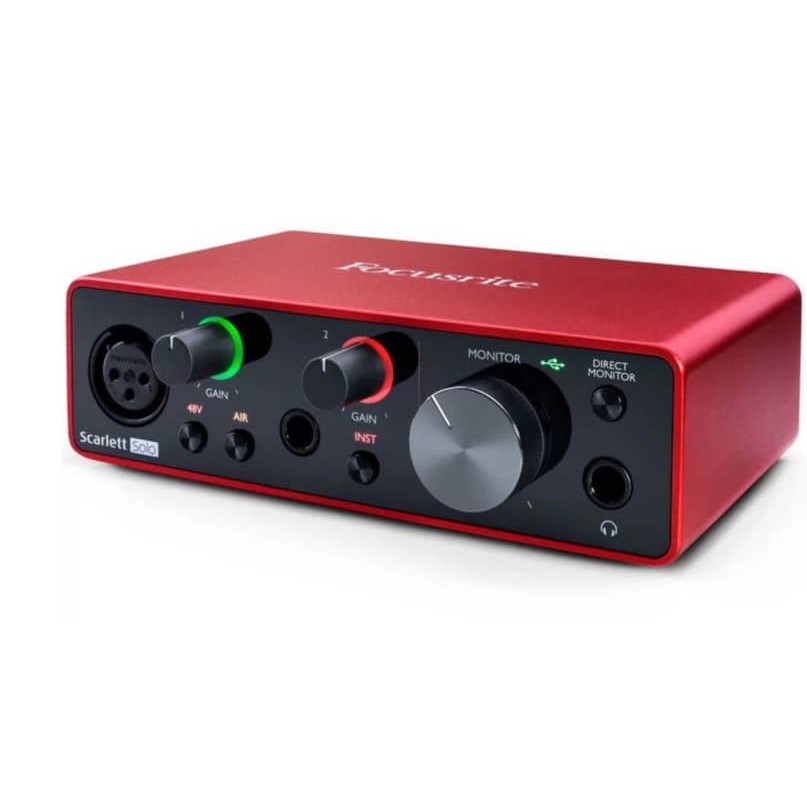 Sound Card  Focusrite Scarlett Solo Gen 3 - Focus USB Audio SoundCard (3rd - Gen3) . Bảo Hành 12 Tháng