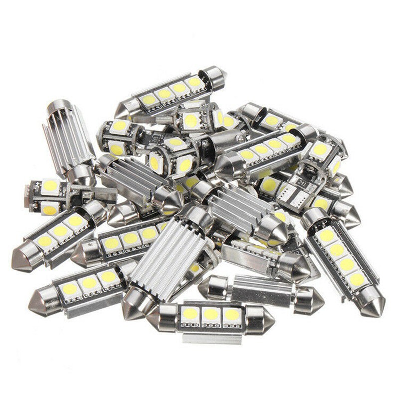 Bộ 27 Đèn Led Ánh Sáng Trắng Cho Mercedes-Benz E-Class W211 2002-2008
