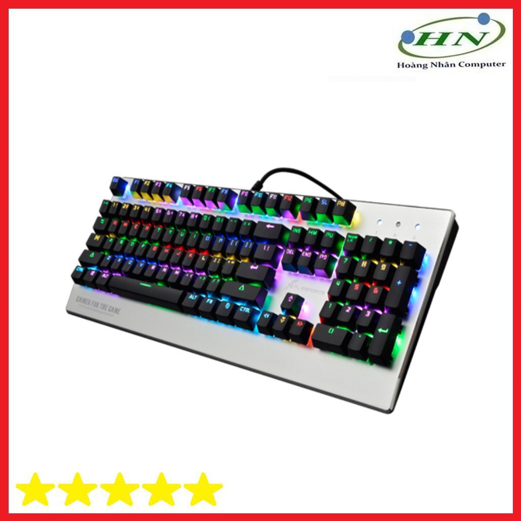 [Mã ELMSHX hoàn 8% xu đơn 500K] Bàn phím cơ Keyboard Gaming FL Esports TT104 Led