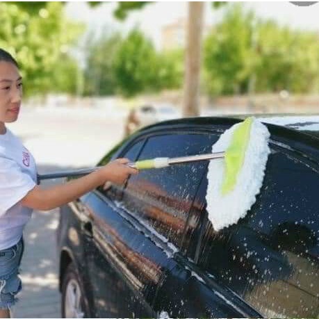 Cây Lau Rửa Xe Ô Tô Cán Dài Lông Mềm - Chổi Cán Dài 1,2 mét