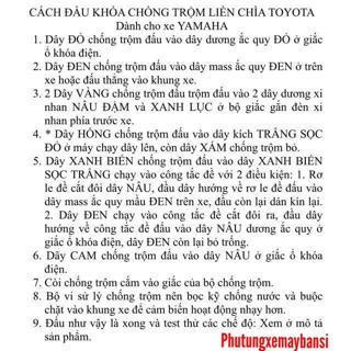 Khoá chống trộm Remote 5 nút có chế độ im lặng