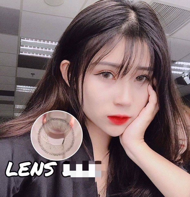 kính áp tròng thái lan- lens mầu gray các mẫu dãn nhỏ
