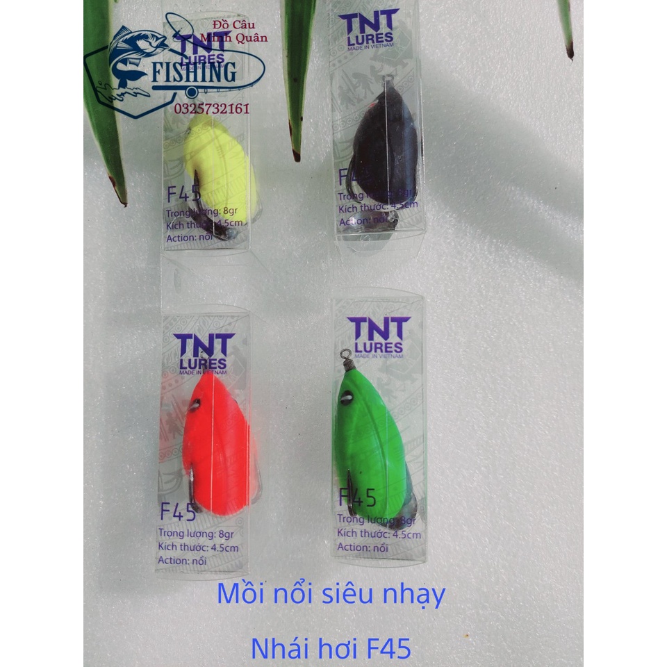 Mồi Câu Lure Nhái Hơi F45 - Mồi Nổi Nhái Hơi F45 - docauminhquan88
