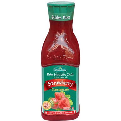 Sinh tố Dâu GoldenFarm 500ml, nguyên chai