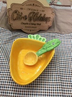 Thìa gốm sứ cà rốt
