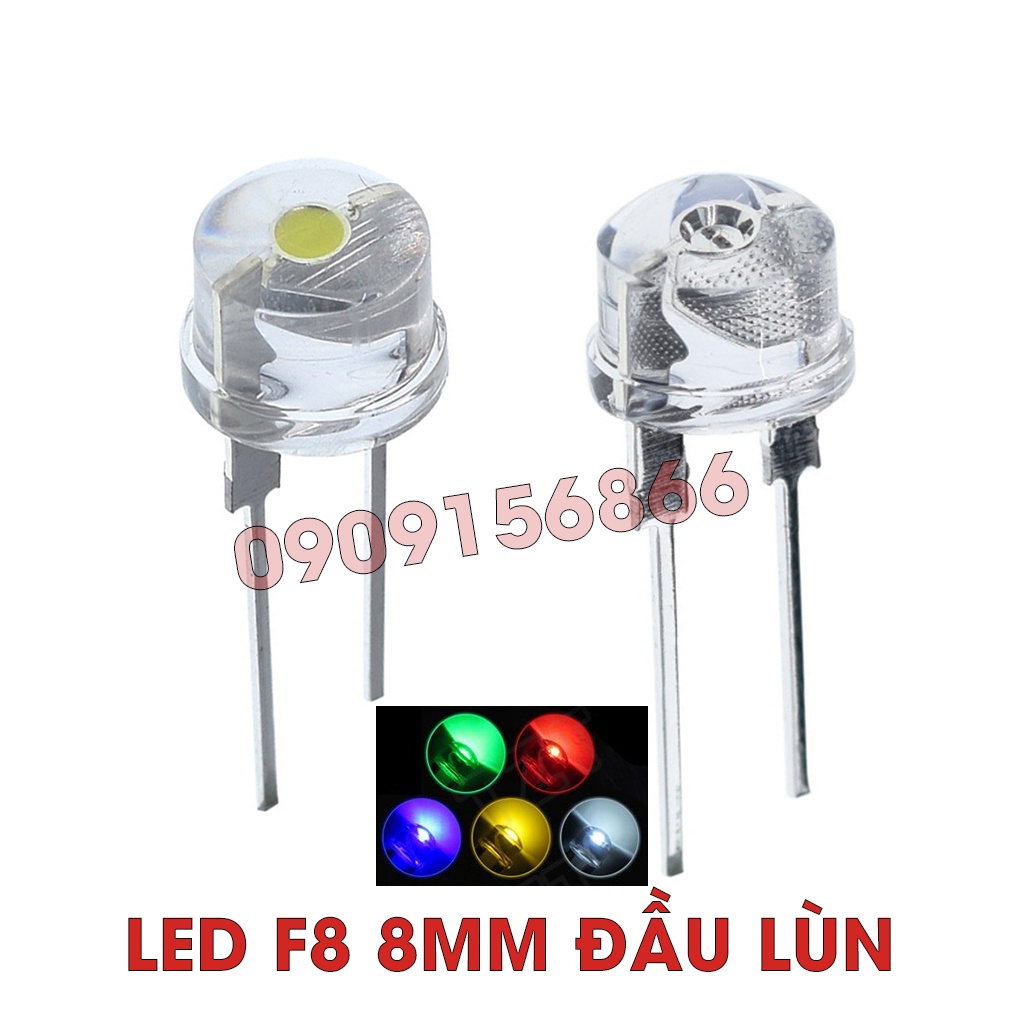 Bóng đèn led phi 8 f8 lùn