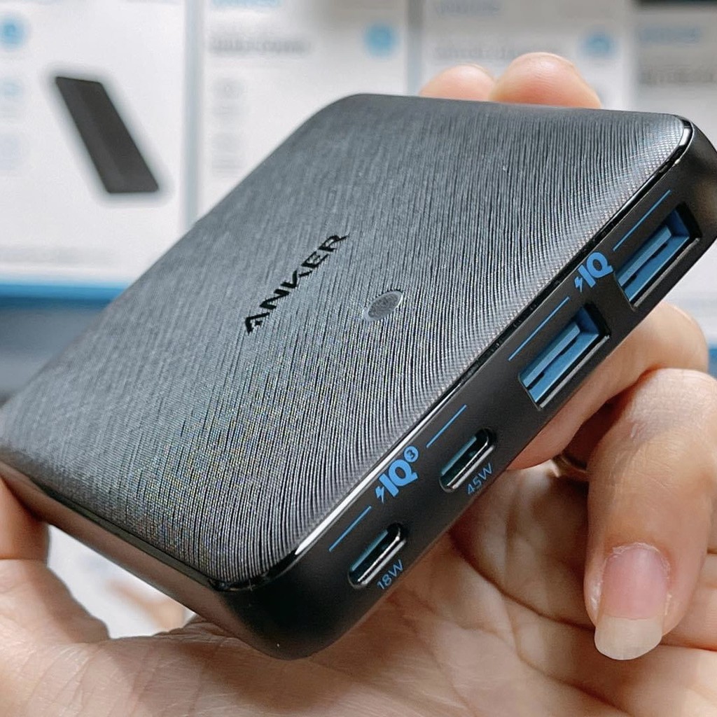 Sạc bàn ANKER PowerPort Atom III Slim 65W 4 Cổng PIQ3.0 PPS sạc siêu nhanh IPhone Samsung  - Mã A2046