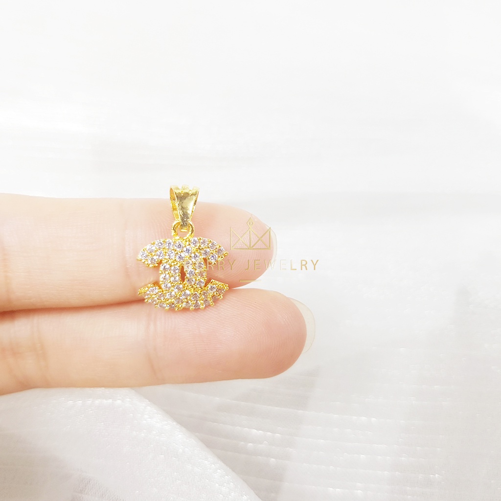 Mặt Dây Chuyền Nữ Mặt Chữ X Đính Đá Thiết Kế Hàn Quốc Berry Jewelry B21MDC3