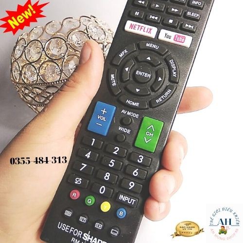 Khiển Tivi Mỏng Sharp - Remote tivitivi Smart Sharp