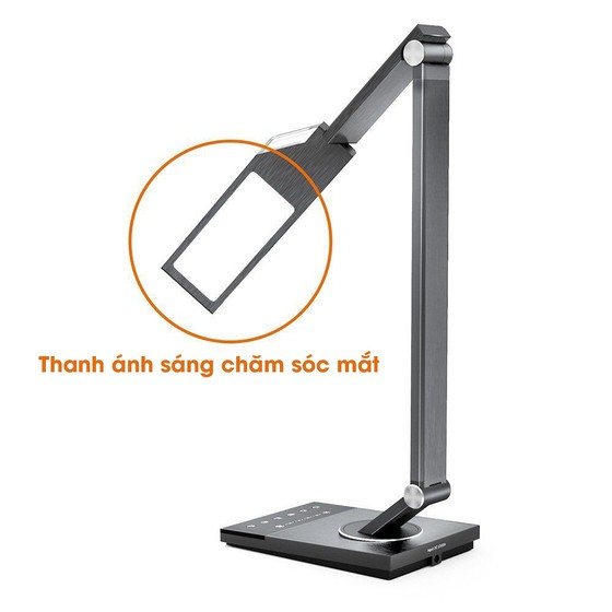 Đèn LED để bàn thông minh TaoTronics TT-DL16, 12W, 5 chế độ ánh sáng, 6 mức sáng, thân kim loại