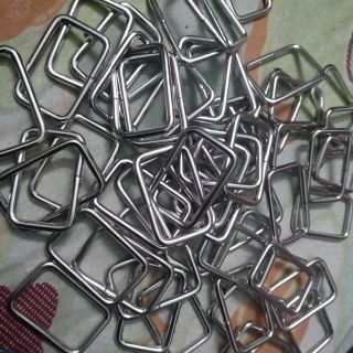 Khoen chữ nhật cho bản dây 30mm  - thép si - phụ kiện may mặc