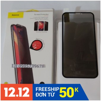 (Giảm Giá Cực Sốc)Miếng dán kính cường lực chống nhìn trộm hiệu Baseus cho iPhone X/xs-Kiện Siêu Rẻ VN