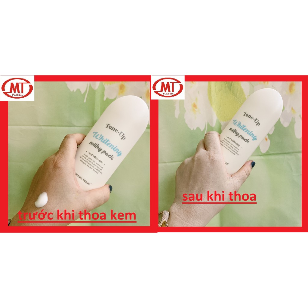 [Nội địa Hàn] sữa dưỡng  body mersenne beaute  tone up milky dưỡng da siêu trắng makup, bật tone da tuýp 200g | BigBuy360 - bigbuy360.vn