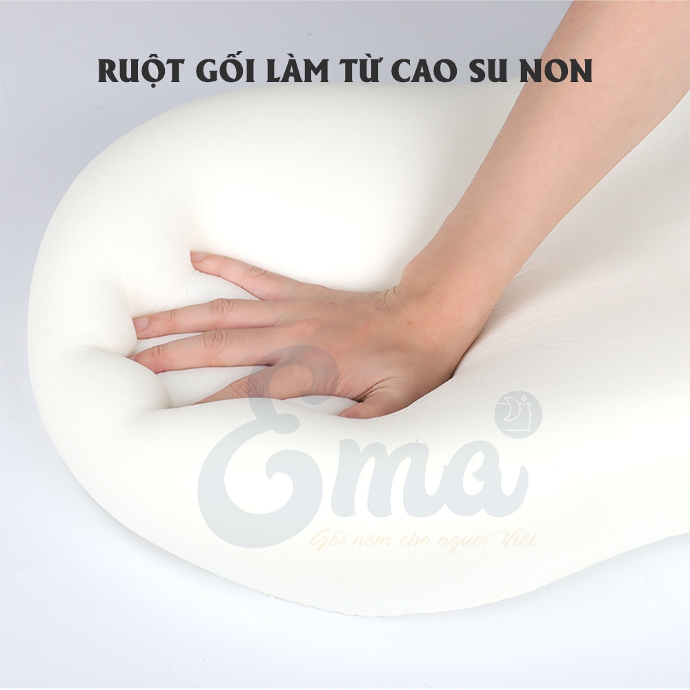 Gối bụng mèo  đàn hồi siêu êm ái giúp ngủ ngon giấc bảo vệ đốt sống cổ