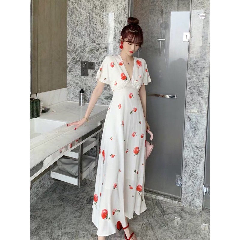 Đầm hoa đỏ Zara