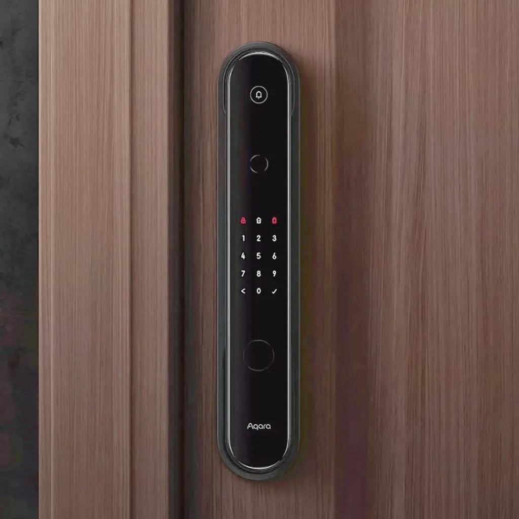 Khóa cửa vân tay Aqara D100 Zigbee, Khóa thông minh hỗ trợ Homekey mở/khóa tự động, 9 cách mở, tích hợp chuông, BH 12th