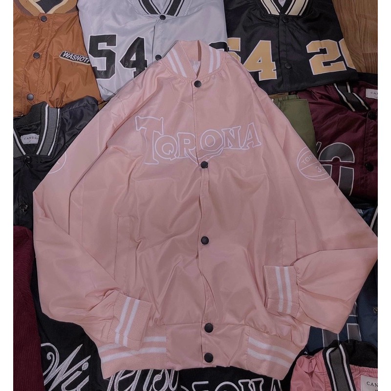 ÁO KHOÁC BOMBER ULZZANG CHẤT DÙ 2 LỚP (hình thật)