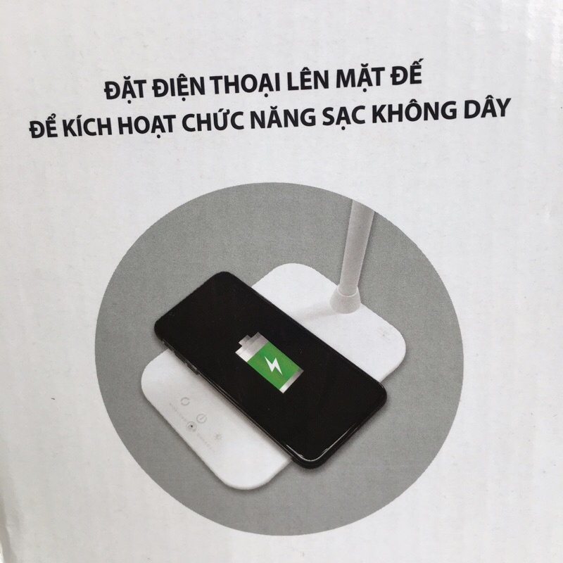 Đèn Bàn Chống Cận Điện Quang Tích Hợp Sạc Không Dây Smartphone
