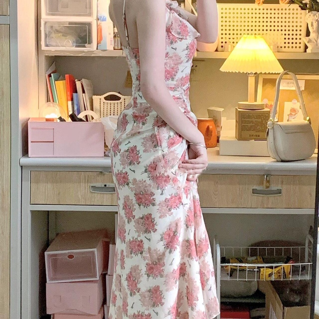 Đầm Dệt Kim Tay Dài Phối Khăn Choàng Cổ Thời Trang Cho Nữ