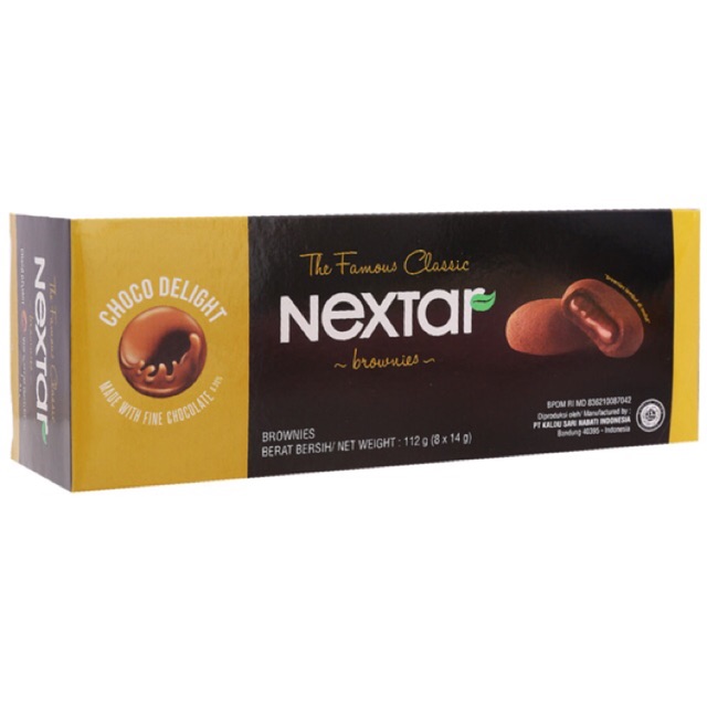 Bánh quy Socola Nextar Brownies 112g ( 8 cái)