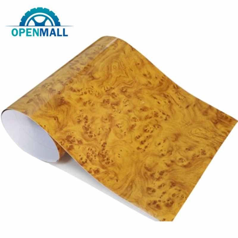 Miếng dán trang trí nội thất xe hơi họa tiết vân gỗ