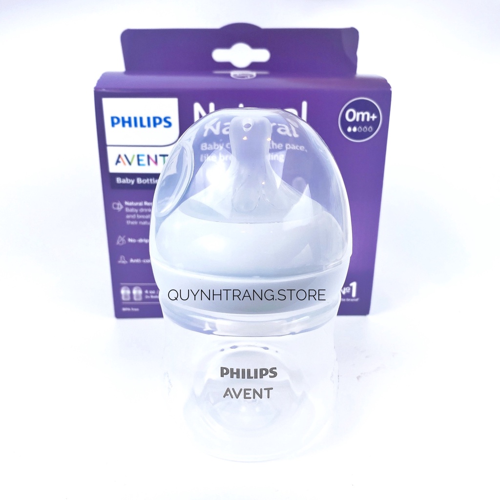 Bình sữa chống đầy hơi Avent Natural 125ml 260ml 330ml