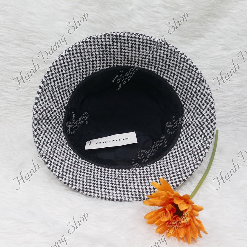 Mũ bucket nón tai bèo vành cụp thêu chữ vải bố nhuyễn cao cấp có may tem thời trang phù hợp cho cả nam và nữ