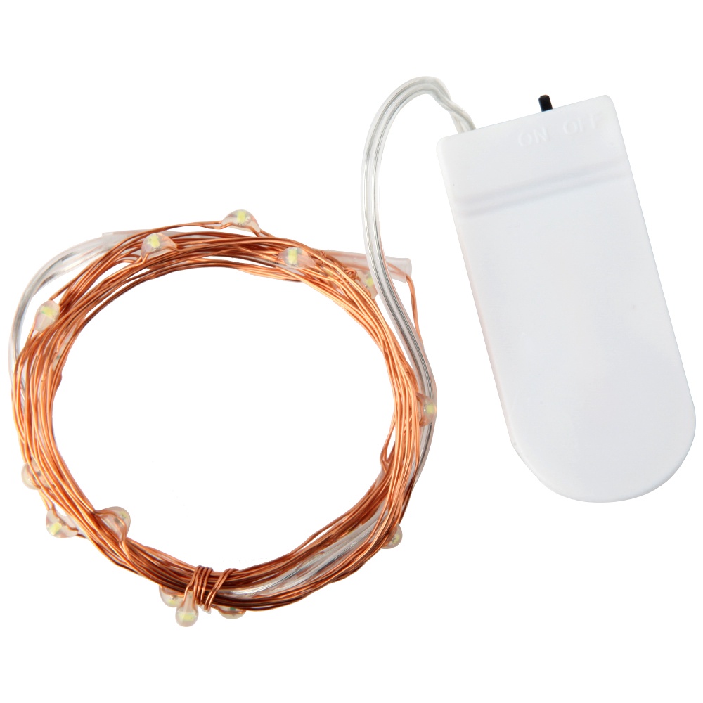 Dây Đèn LED 1M 2M 3M Sử Dụng Pin Chống Thấm Nước Trang Trí Giáng Sinh / Đám Cưới