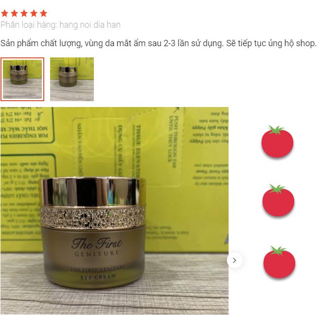 Kem mắt tái sinh , kem dưỡng mắt Ohui The First Eye Cream chống thâm nhăn bọng mắt , trẻ hóa vùng da mắt 5ml tách set