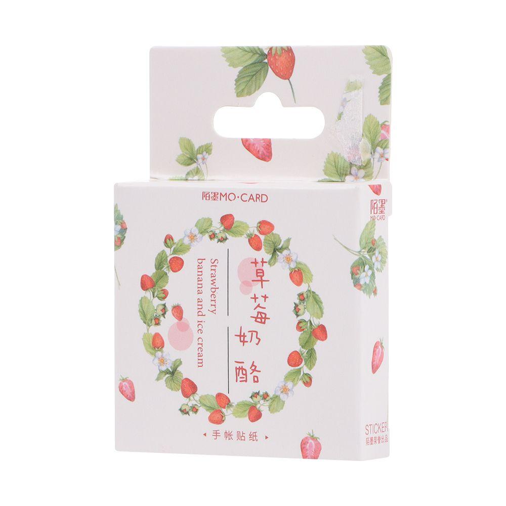 PISTA Nhãn Dán Trang Trí Tự Dính Họa Tiết Dâu Tây Dễ Thương