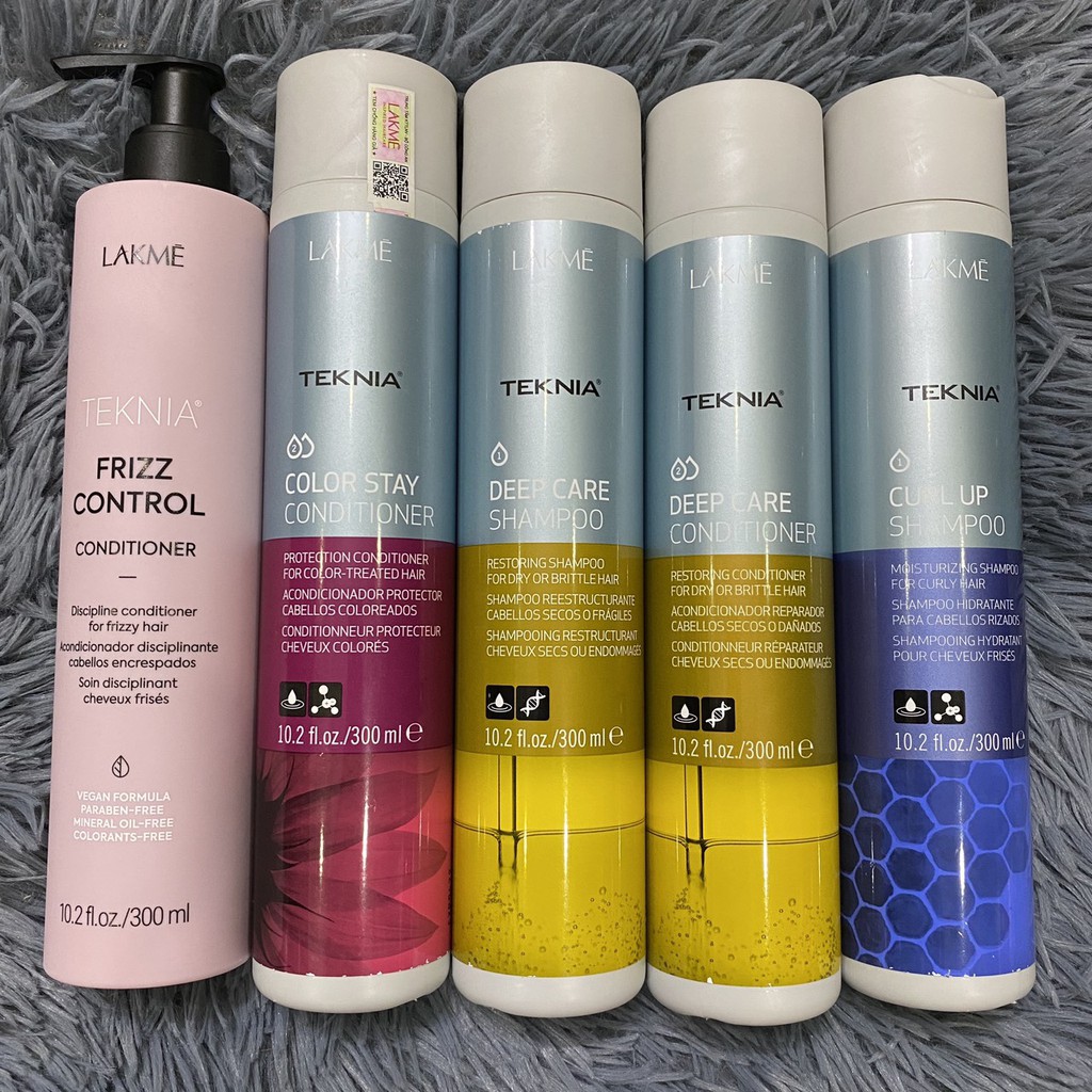 Kem xả khô FRIZZ Control Conditioner Lakme chống rối cho tóc xoăn 300ml