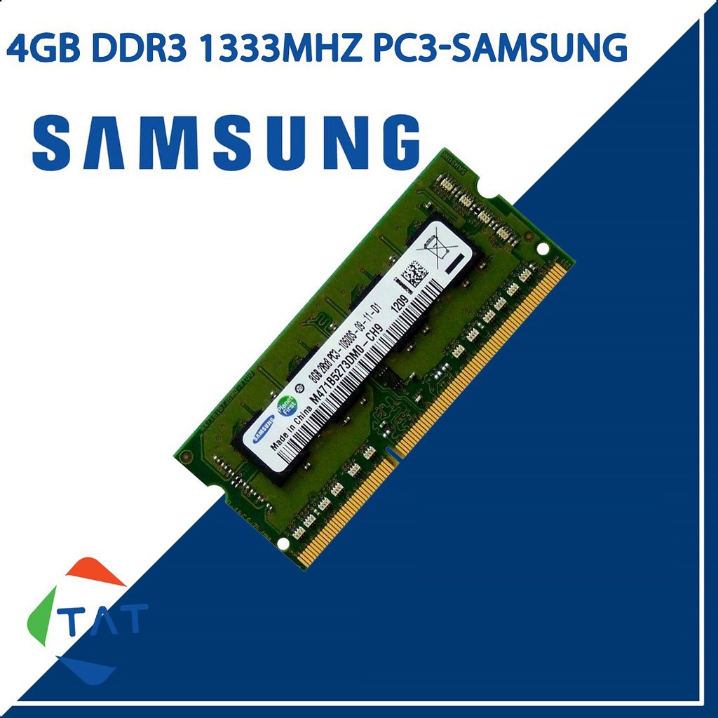 RAM Laptop DDR3 Samsung Kingston Hynix 4GB Bus 1333MHz PC3-10600 Sodim Chính Hãng Dung Cho MacBoock Máy Tính Xách Tay