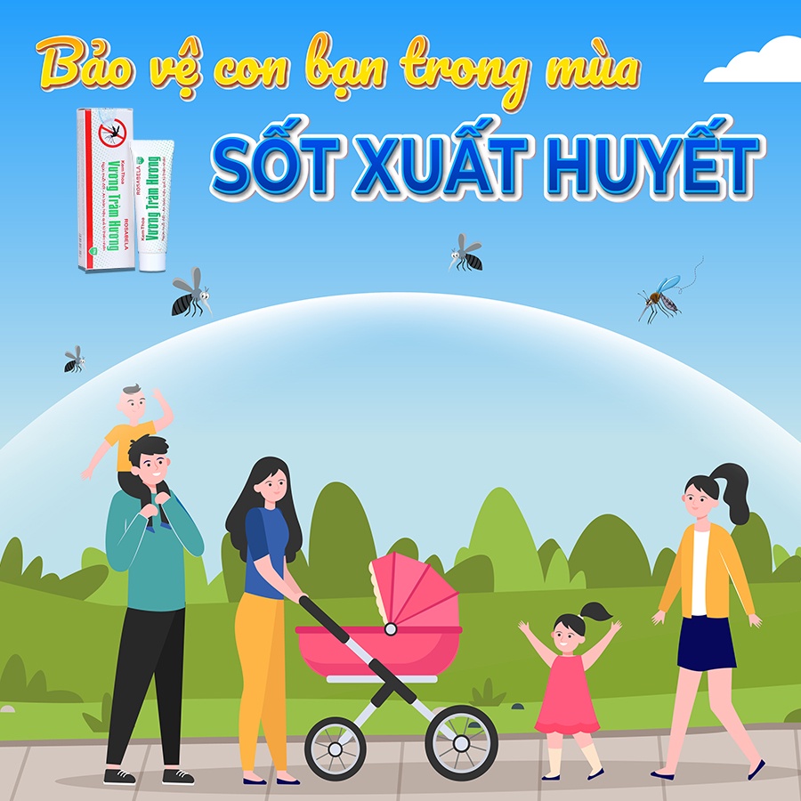 Kem thoa chống muỗi, hỗ trợ đuổi muỗi cho bé Vương Tràm Hương chiết xuất từ thảo dược thiên nhiên