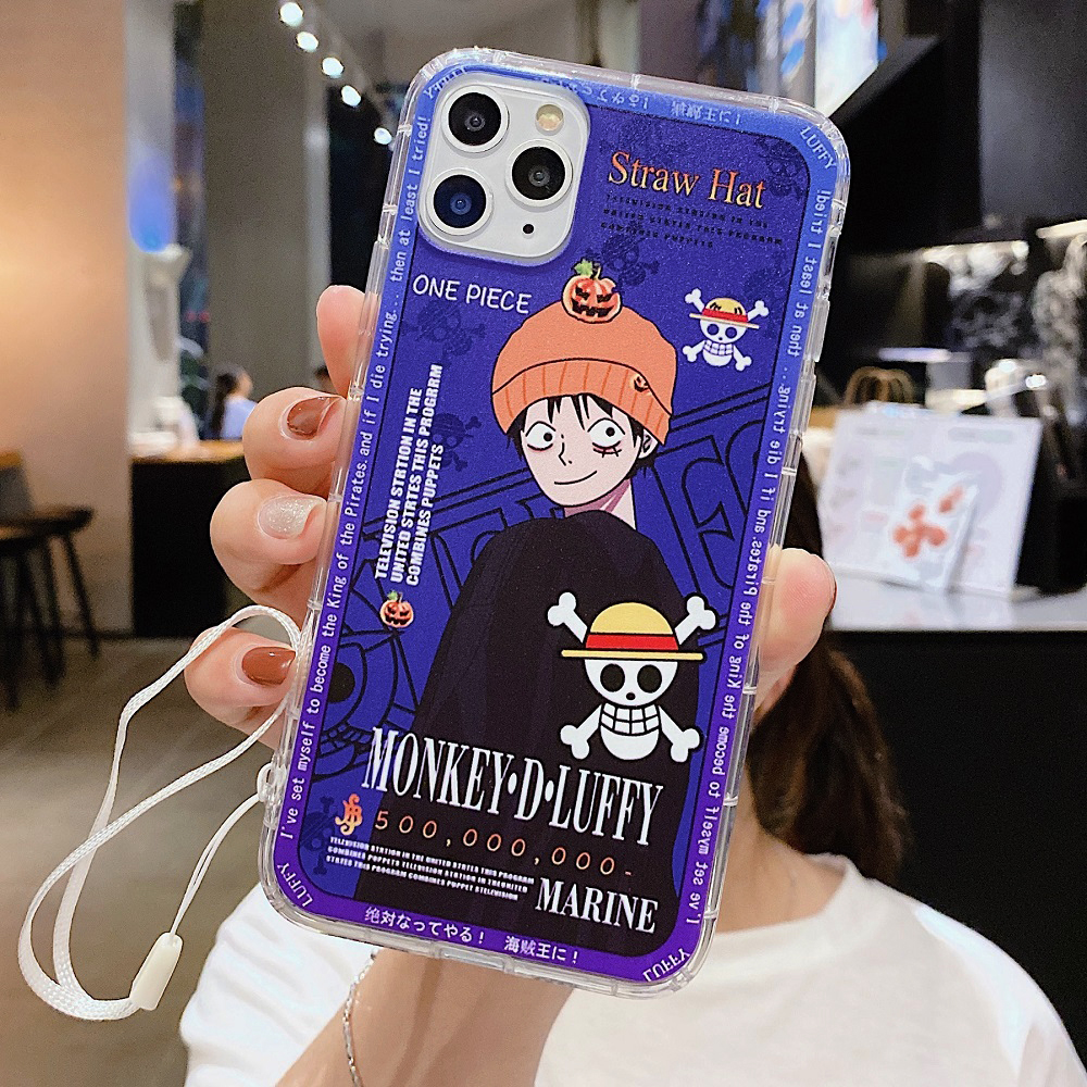 luffy zoro Ốp Lưng one piece iphone 12 12PRO 11 11pro XR XS Max i7/8 6s plus SE 2020 Ốp trong Vua Hải Tặc