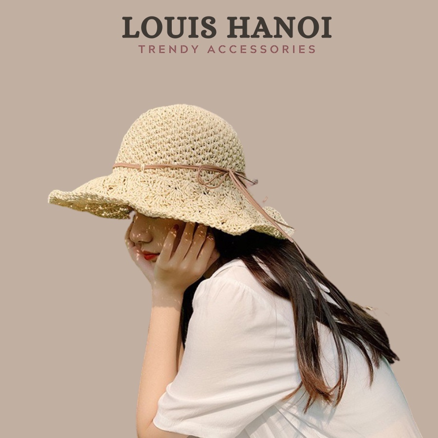 Mũ / Nón Cói Đi Biển Mềm (Móc Tay - Có Thể Gấp Gọn) Kiểu Dáng Vintage Louis Hanoi