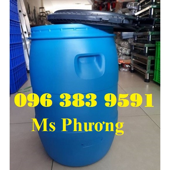 Thùng phuy nhựa 50l đựng hàng hoá, thực phẩm
