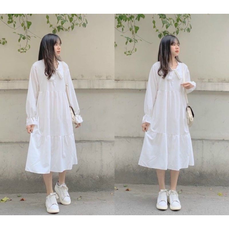 Đầm voan dáng baby doll FM