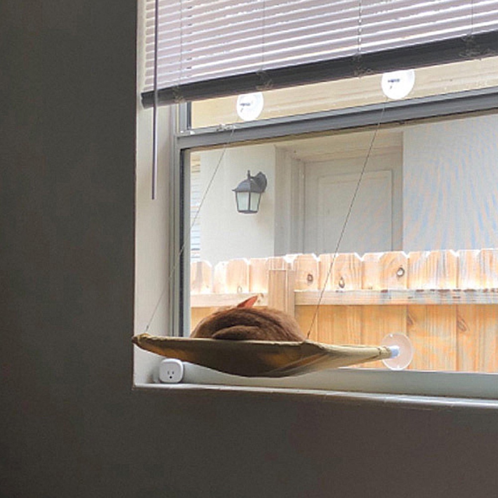 Võng Nằm Cho Thú Cưng Có Giác Hút Gắn Cửa Sổ