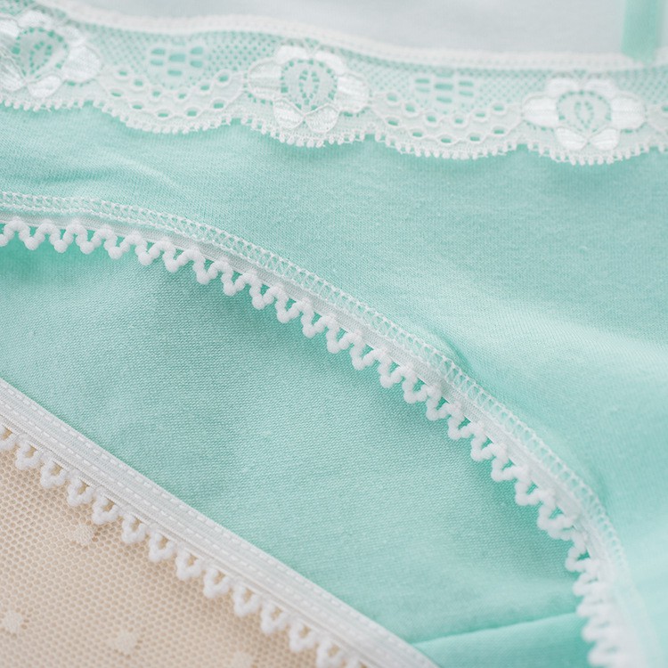 (Chọn màu, che tên) Quần lót nữ quần chip nữ cotton ren siêu trẻ trung dễ thương