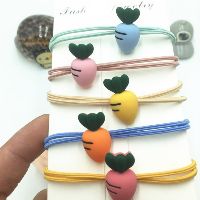 Set 5 Dây Thun Cột Tóc buộc tóc Hình Củ Cà Rốt đẹp phong cách Hàn Quốc dễ thương siêu cute hot hit y hình giá rẻ
