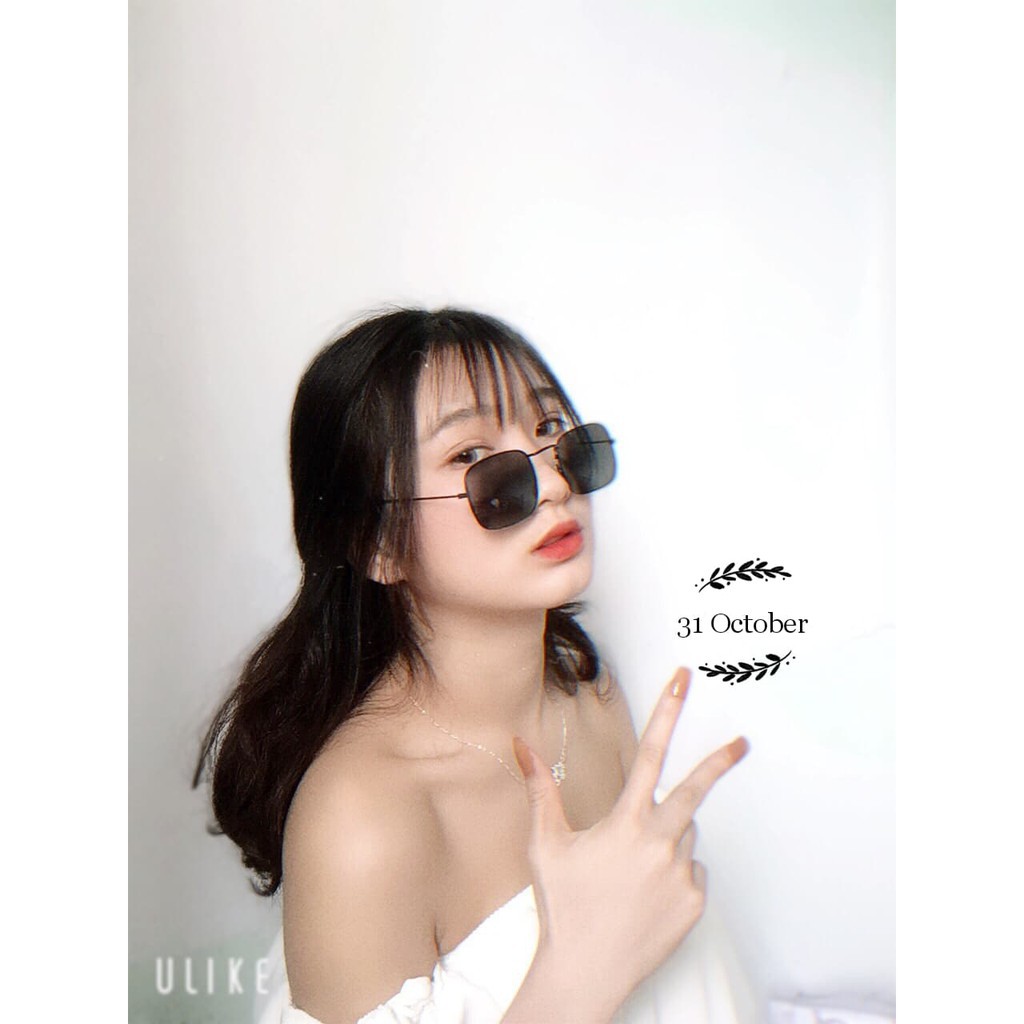KÍNH MÁT ULZZANG ĐEN SIÊU NGẦU