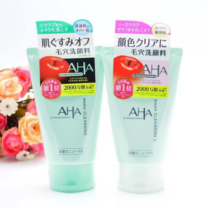 [Giá tốt] Sữa rửa mặt AHA Wash Cleansing Nhật Bản chiết xuất trái cây - 100% Authentic - Chính hãng - chính hãng