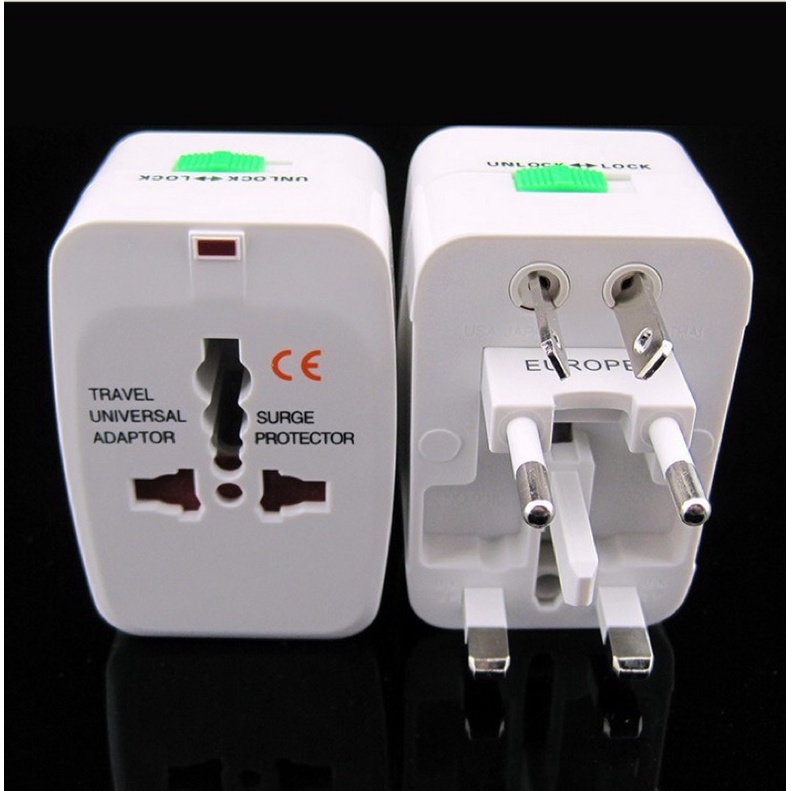 Combo 5 cái 1 cái Cắm Điện Đa Năng Du Lịch Universal Travel Adaptor Nhiều Đầu