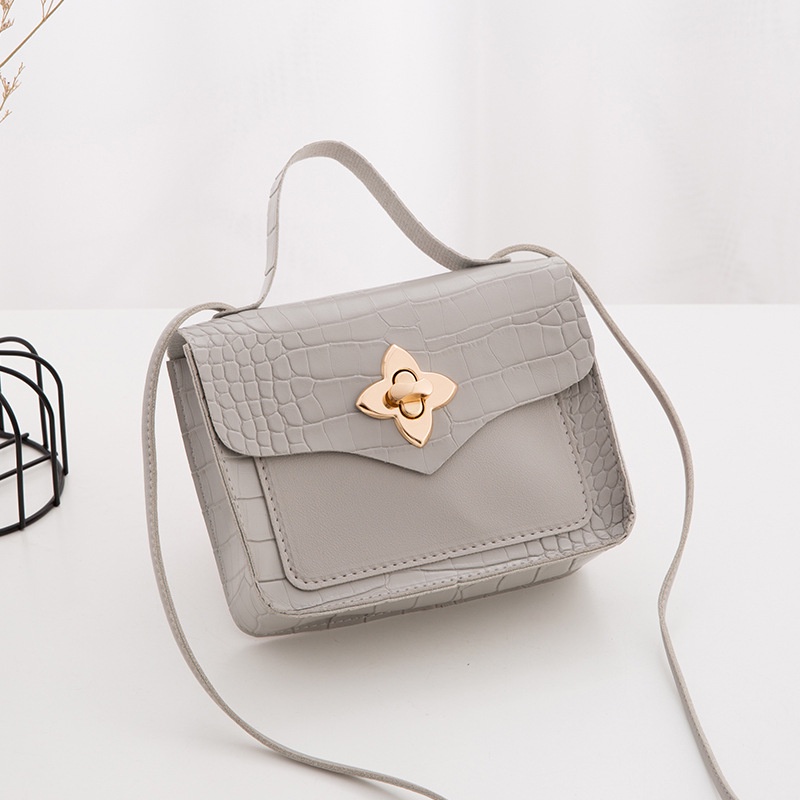 Túi Xách Tay Hoa Văn Da Cá Sấu Phong Cách Retro Dễ Phối Đồ Thời Trang Dành Cho