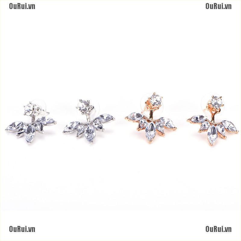 Bông Tai Đính Đá Lấp Lánh Thời Trang Thanh Lịch Cho Nữ