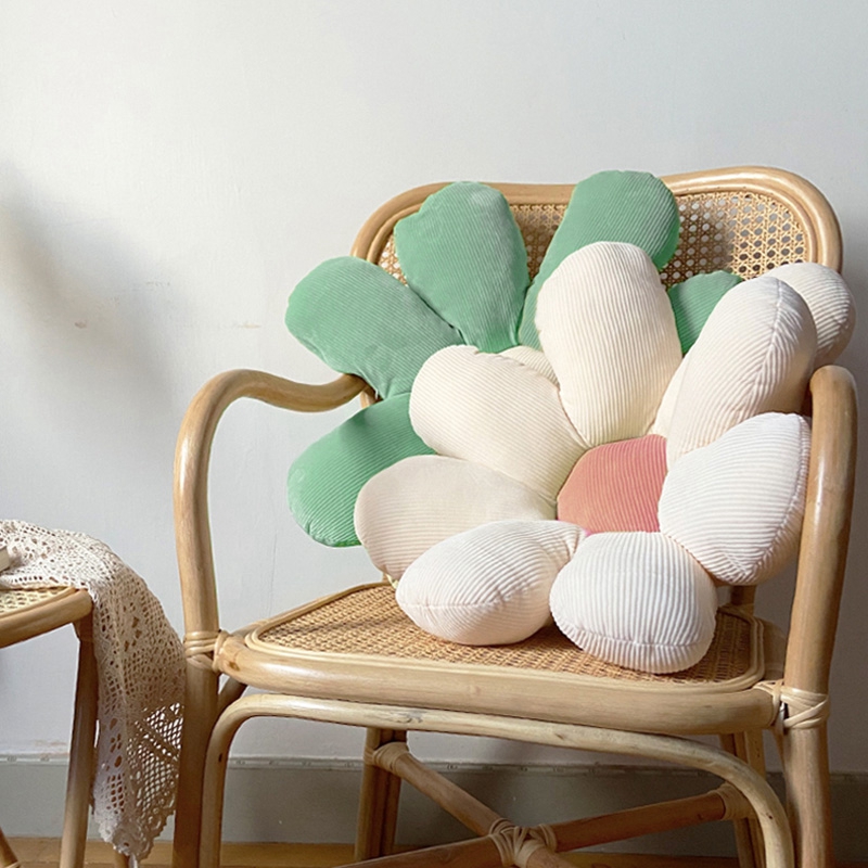 Gối Sofa Vải Cotton Mềm In Hình Hoa Cúc Nhỏ Dễ Thương