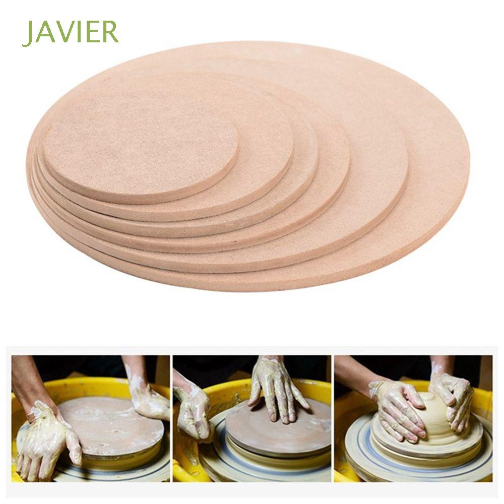 Tấm gỗ lót bàn xoay hỗ trợ làm đồ gốm hong khô dáng tròn tiện lợi