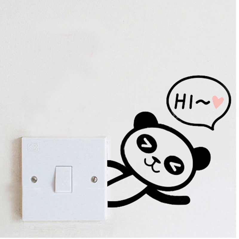 Miếng dán tường tùy chọn họa tiết dễ thương có thể làm sạch dễ dàng