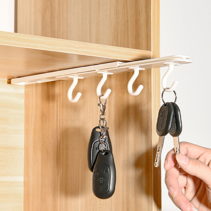 Kệ Đựng Đồ Dùng Nhà Bếp Dán Dưới Tủ Siêu Dính Tiện Dụng